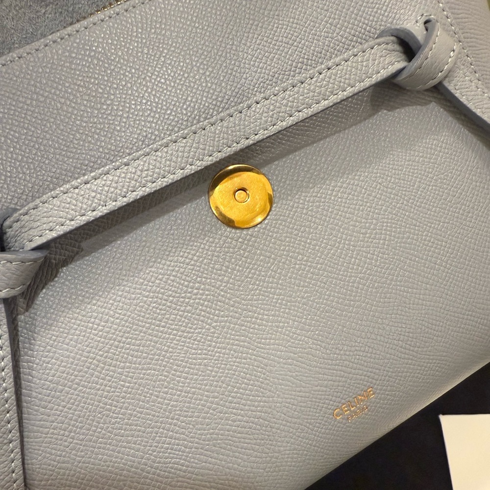 Celine Nano Belt Bag in Artic Blue - Picture 11 of 15
